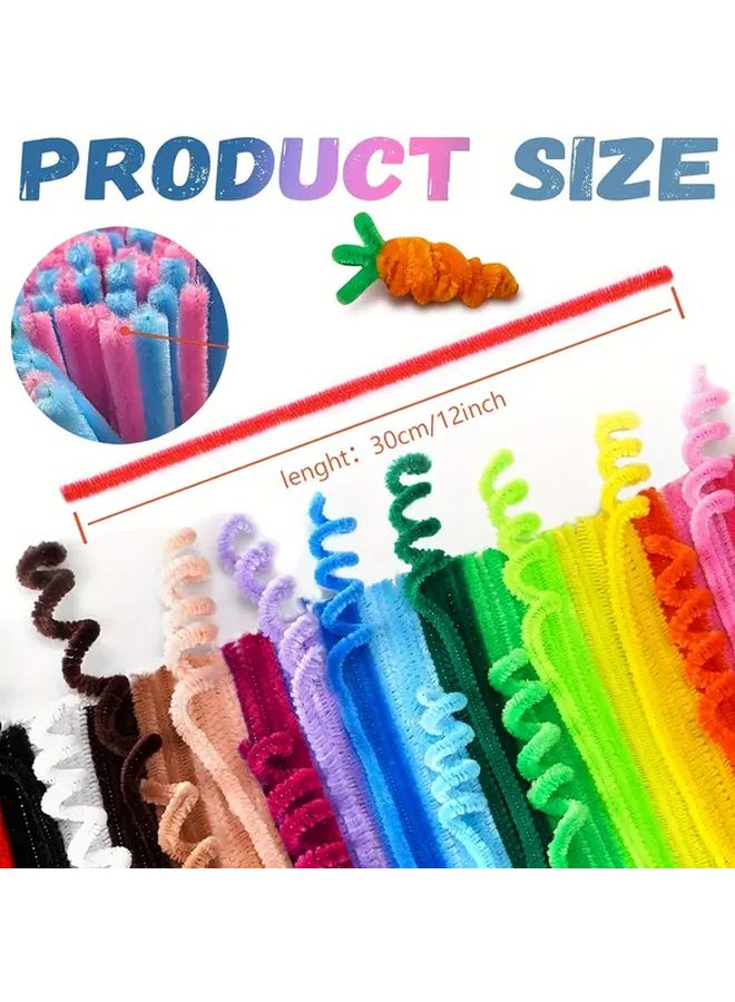 Brown Pipe Cleaners Set 500pcs Flexible Twist Rods For Arts And Crafts Projects - Image 2