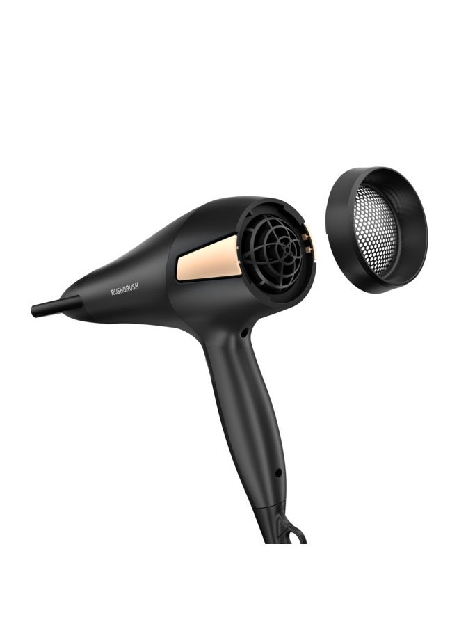 راش براش - مجفف الشعر D2 PRO أسود بقوة 2500 وات - Image 1
