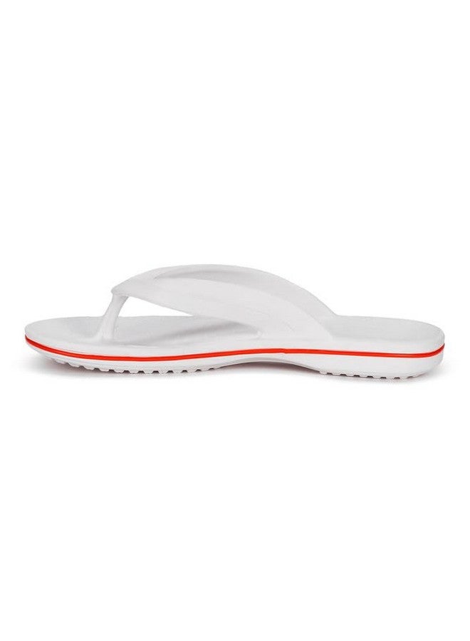 PARAGON K1129G Slippers for Men | Comfortable, Lightweight, Durable Flip Flops with Rubberised EVA Sole | Easy Washable Slip Ons | Ideal for Everyday Use White