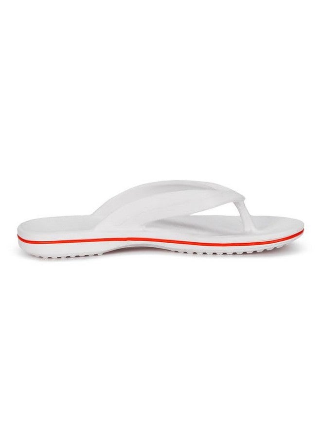 PARAGON K1129G Slippers for Men | Comfortable, Lightweight, Durable Flip Flops with Rubberised EVA Sole | Easy Washable Slip Ons | Ideal for Everyday Use White
