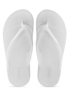 Paragon PARAGON K1129G Slippers for Men | Comfortable, Lightweight, Durable Flip Flops with Rubberised EVA Sole | Easy Washable Slip Ons | Ideal for Everyday Use White  - Image 1