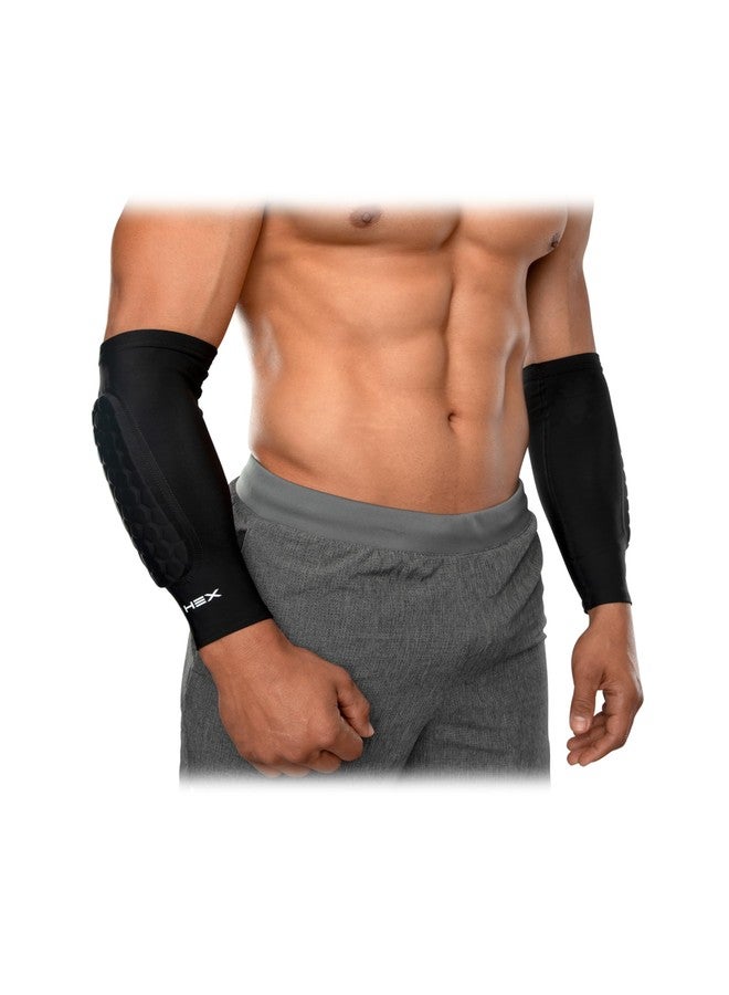Mcdavid Hex Padded Forearm Compression Sleeve for Football & Contact Sports, Moisture Wicking to Keep You Dry & Cool, Includes 2 Sleeves X-Small - Image 2
