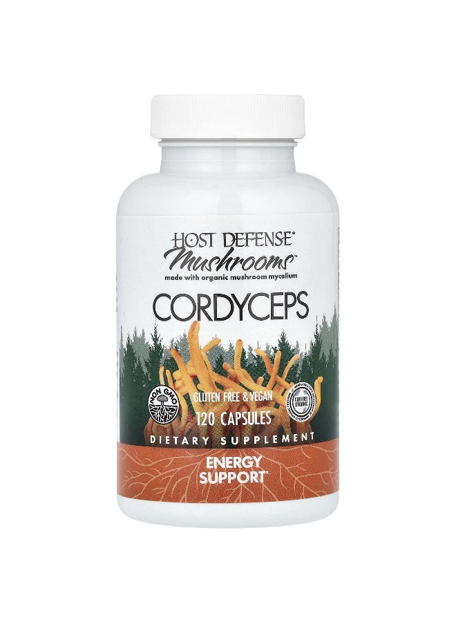 Host Defense, Mushrooms™, Cordyceps, 1 g, 120 Capsules - Image 3