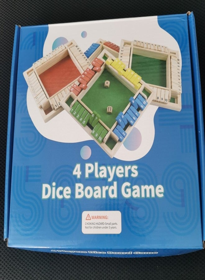 Four-sided flip game digital game toy children's parent-child board game bar party leisure gambling game(Color box) - Image 1