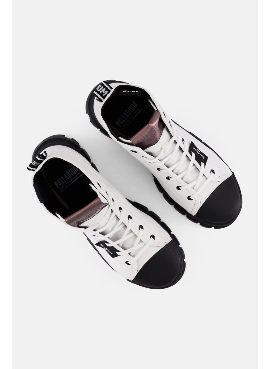 PALLADIUM Women Revolt Hi Tx Lace Up Ankle Boots, White  - Image 3