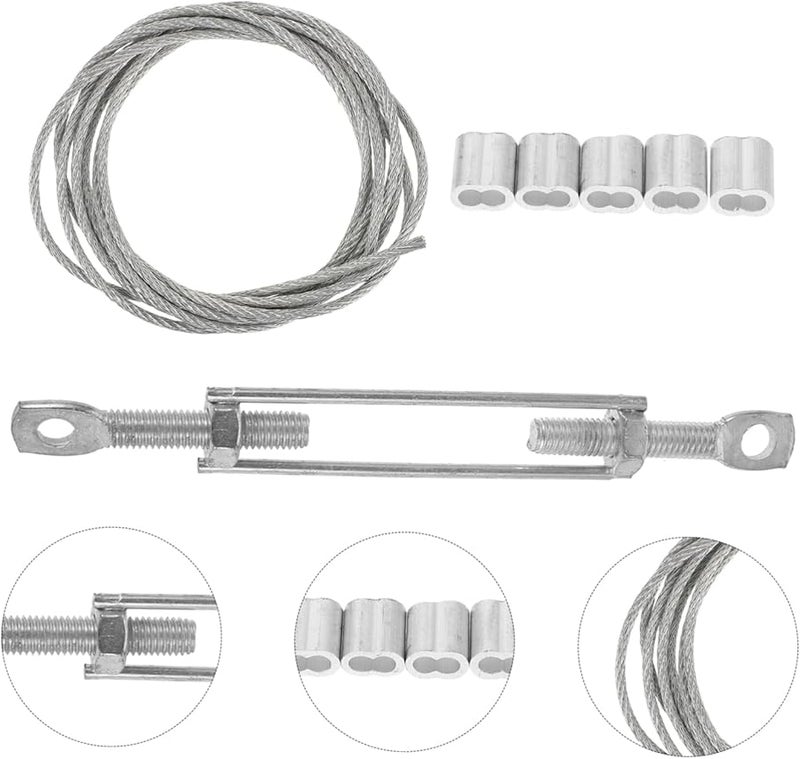 Steel Wire Fasteners Aluminum Clips Rope Set for Secure Scaffold Support and Stability - Image 3