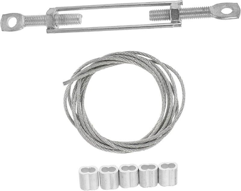 Steel Wire Fasteners Aluminum Clips Rope Set for Secure Scaffold Support and Stability - Image 2