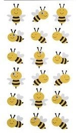 The Paper Studio 3-d Bee Glitter Foam Dimensional Stickers Bee - Image 2