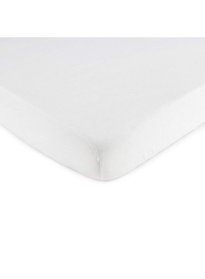 SHEETWORLD.COM SheetWorld Fitted Pack N Play Playard Sheet Compatible with Bugaboo Stardust Playard 20 x 36 inches, 100% Cotton Jersey, Hypoallergenic, Butter Soft,Organic White, Made in USA - Image 1