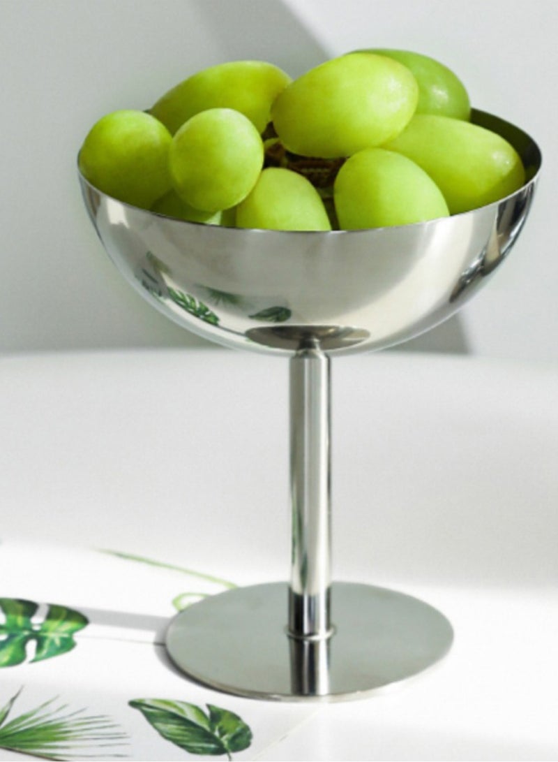 كيلا كؤوس ستانلس ستيل للآيس كريم - صديقة للغسيل الآلي مع قاعدة ثابتة، مثالية للمنزل والمقاهي والحفلات - Image 2