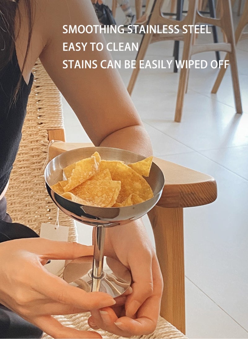 كيلا كؤوس ستانلس ستيل للآيس كريم - صديقة للغسيل الآلي مع قاعدة ثابتة، مثالية للمنزل والمقاهي والحفلات - Image 3