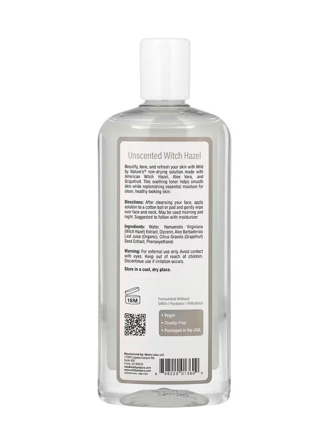 mild by Nature Mild By Nature, Witch Hazel, Alcohol-Free, Unscented, 12 fl oz (355 ml) - Image 2