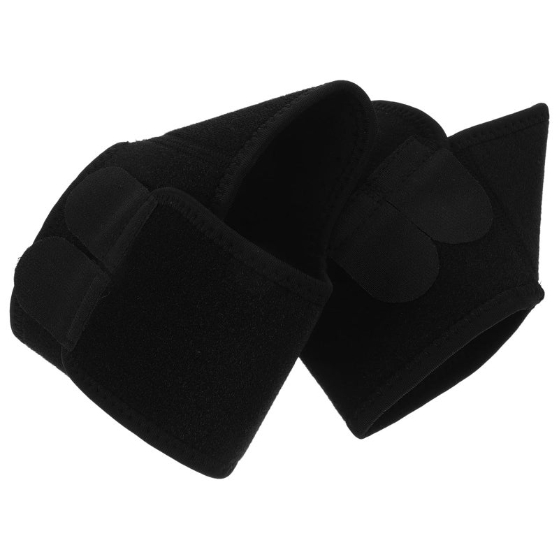 Ankle Brace Sprain Support Sleeve Pair Black Medium For Shoe Size 32 37 Youth Sports - Image 2