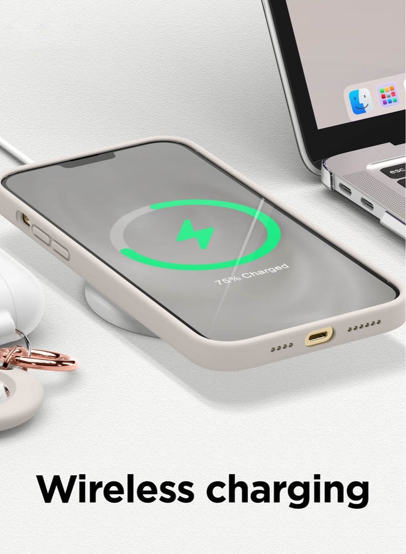 Elago Silicone for iPhone 13 Pro MAX Case Cover - Stone  - Image 4