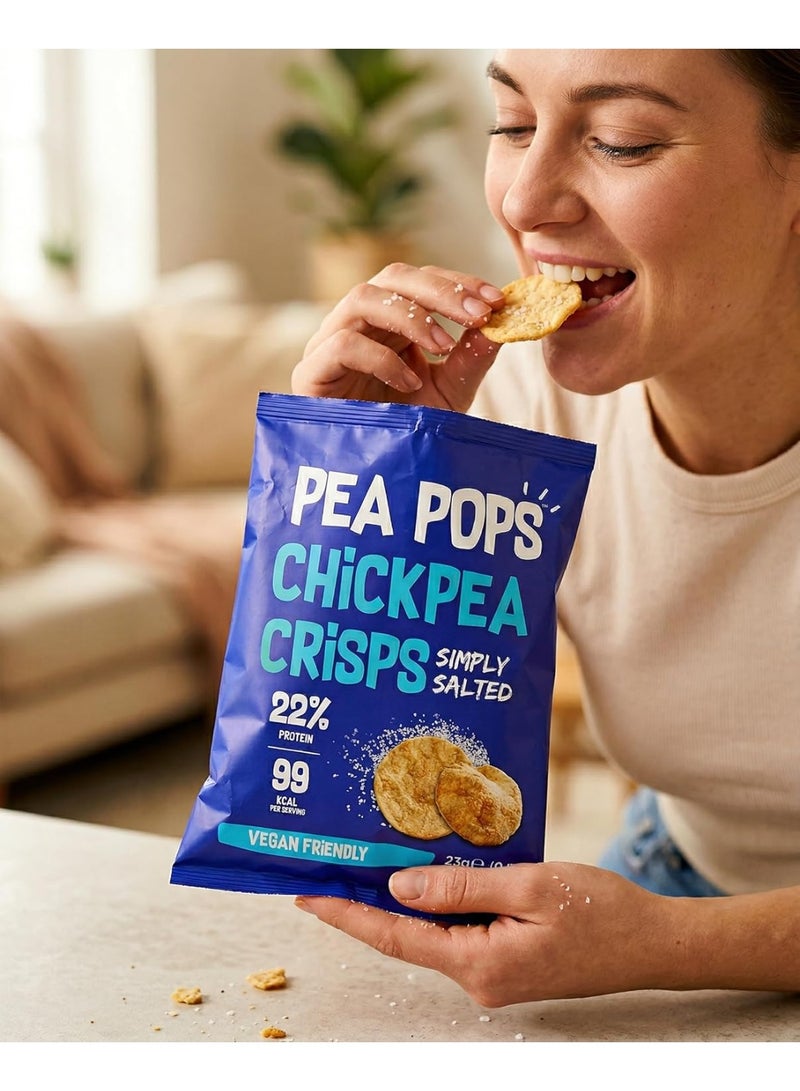 Pea Pops Healthy Chickpea Crisps - Low Calorie, Gluten Free, 28% Protein Snacks that are Popped Not Fried ( 23g, Smoky BBQ) - Image 5