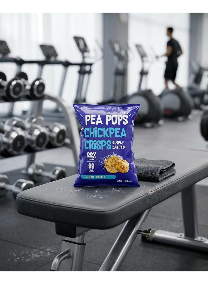 Pea Pops Healthy Chickpea Crisps - Low Calorie, Gluten Free, 28% Protein Snacks that are Popped Not Fried ( 23g, Smoky BBQ) - Image 4