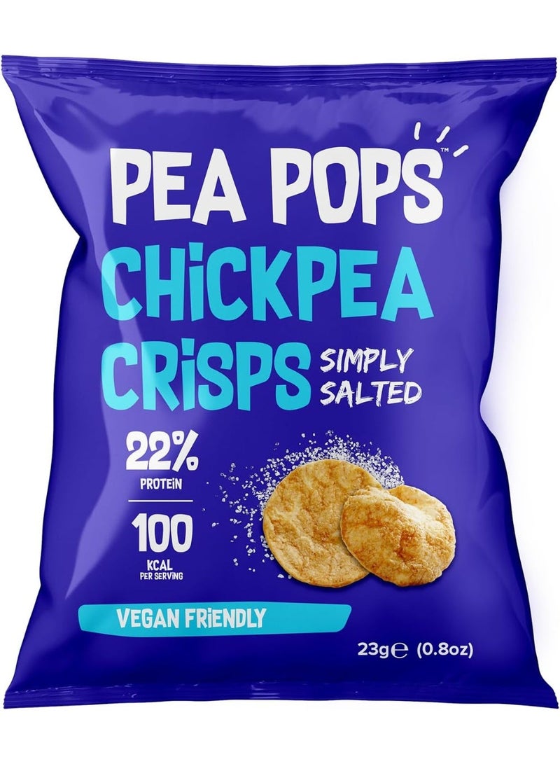 Pea Pops Healthy Chickpea Crisps - Low Calorie, Gluten Free, 28% Protein Snacks that are Popped Not Fried ( 23g, Smoky BBQ) - Image 1