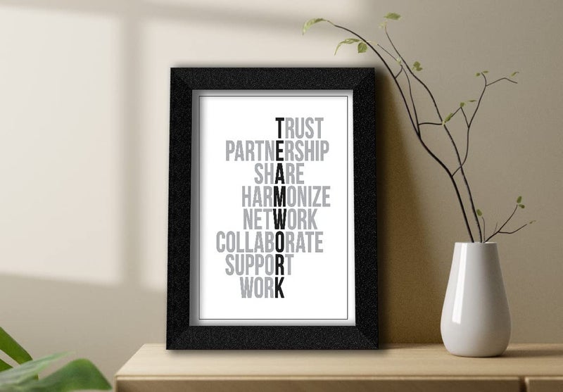SAF paintings Motivational Quote Poster with Frame for Office Wall School Entrepreneur students Classroom and Home Decoration | Inspirational Quotes Posters for Gifting 11 inch x 14 inch SANFK32699 - Image 1
