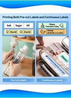 Mi VAZA Wireless Label Maker - Portable Thermal Label Printer - Bluetooth Labeler - Sticker Machine Built-in Rechargeable Battery - Office Supplies - Food Label  - Image 3