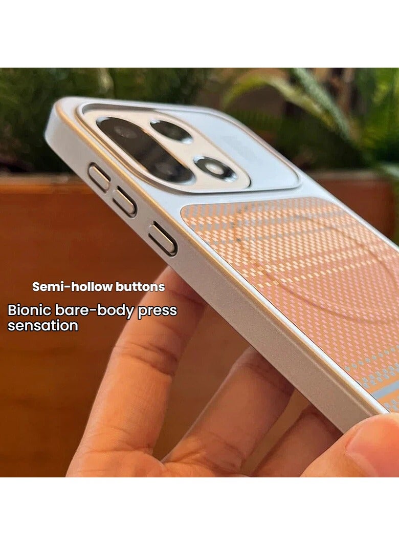 general OnePlus 15 Phone Case Magnetic Full-Coverage Shockproof Kevlar Textured Skin PC Protective Cover with Lens Protector - Image 3