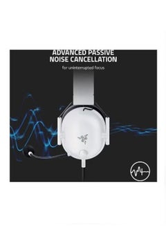 RAZER BlackShark V2 X Wired Esports Gaming Headset, 7.1 Surround Sound, 50mm Drivers, 240g Lightweight Build, Noise Cancelling Mic, Hybrid Memory Foam Cushions Comfort, White | RZ04-03240700-R3M1  - Image 4