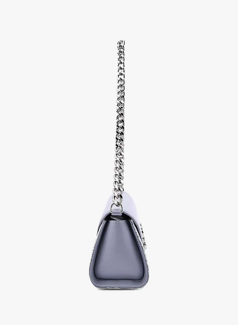 Cuple SkyBlue Cuple Textured Zip Shoulder Bag for Women | Best Price UAE