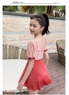 RedMapleTEK Girls Swimwear for Little, Medium and Large Girls New Sports Little Girls Swimwear Professional Swimwear  - Image 2