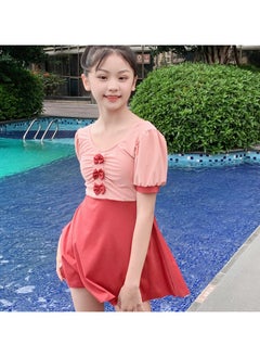 RedMapleTEK Girls Swimwear for Little, Medium and Large Girls New Sports Little Girls Swimwear Professional Swimwear  - Image 3