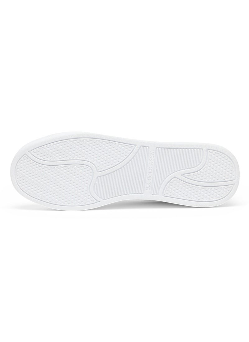 U.S. Polo Assn. - Women's White Casual Sneakers with Black Accent - Velcro Strap Design and Comfort Cushioned Sole for Everyday Style - Image 1