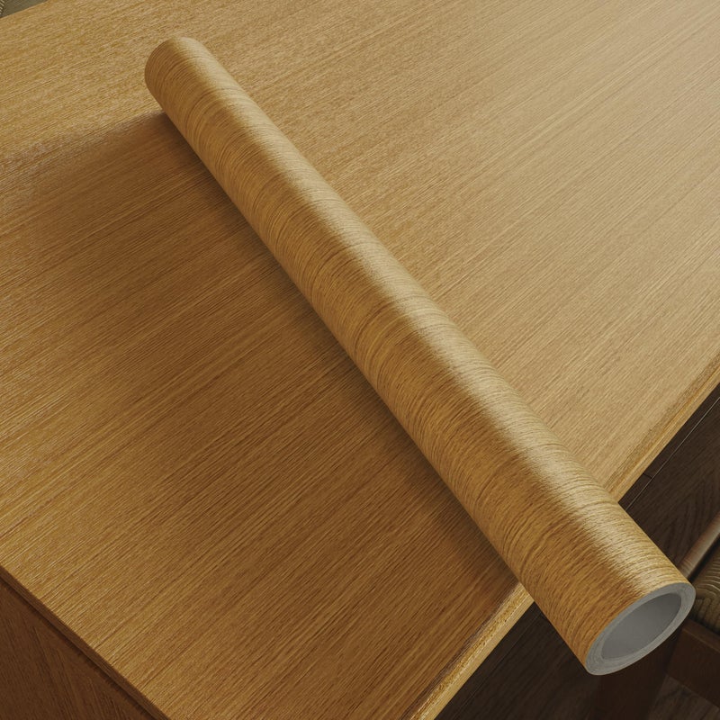 Abyssaly Light Wood Contact Paper Brown Wood Peel and Stick Wallpaper for Cabinets and Desk Thicken Self Adhesive Removable Wooden Vinly Wrap for Shelf Liner 157x 3937 - Image 2