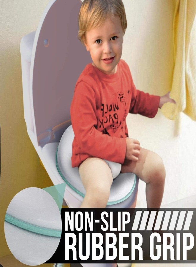 VOLCANO Potty Training Seat for Boys And Girls, Fits Round & Oval Toilets, Non-Slip with Splash Guard, Includes Free Storage Hook - Image 3