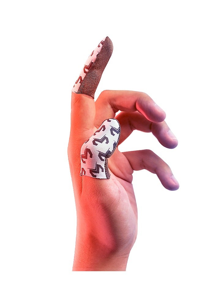 ميمو أكمام أصابع ميمو فائقة النحافة 0.3 مم للألعاب – حساسية عالية بألياف فضية، مضادة للعرق وقابلة للتنفس، مانعة للانزلاق لتحكم سلس ودقيق – مع علبة تخزين معدنية – متوافقة مع آيفون، آيباد، ريدماجيك، سامسونج – مثالية لببجي وكود (زوج واحد – 2 قطعة) - Image 1