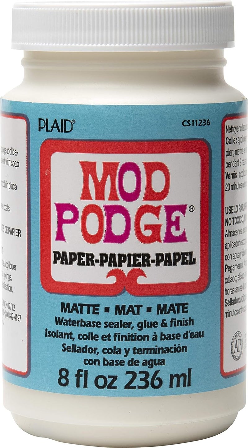 Mod Podge Paper Matte Sealer, Glue & Finish - 8 oz (236 ml) - Image 1