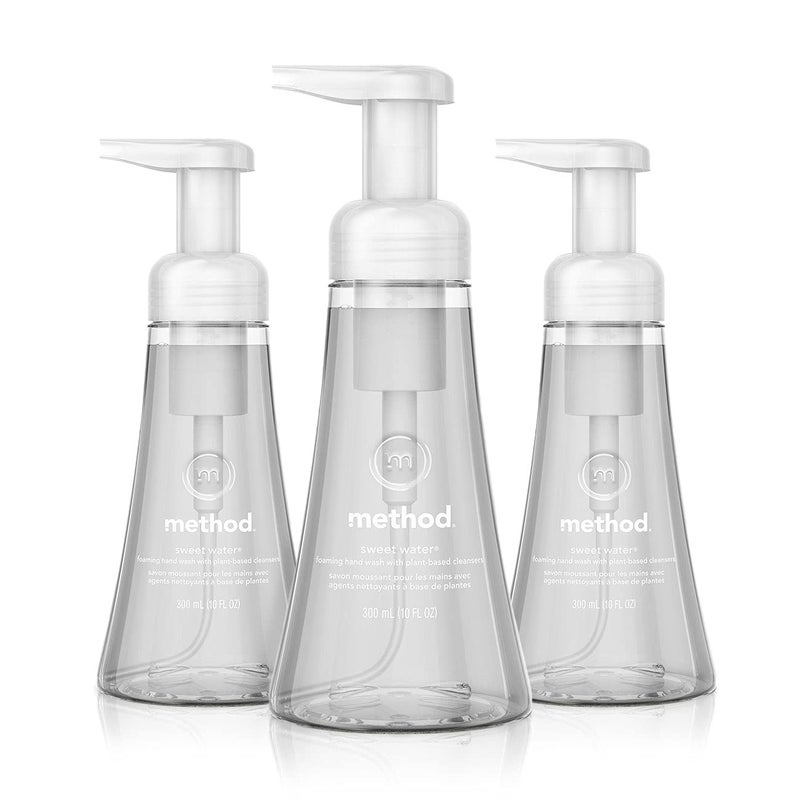 Method Foaming Hand Soap, Sweet Water, Paraben and Phthalate Free, 10 fl oz (Pack of 3) - Image 1