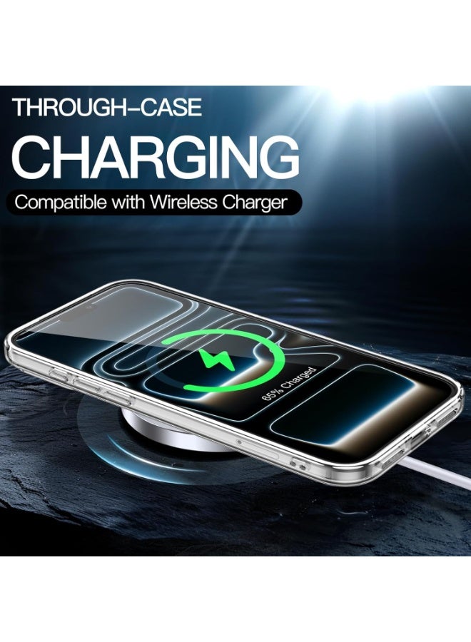 جراب لهاتف iPhone 17 Pro Max (مقاس 6.9 بوصة)، غطاء حماية (Bumper) مقاوم للصدمات ولا يصفرّ، مع ظهر شفاف مقاوم للخدش (شفاف) - Image 3