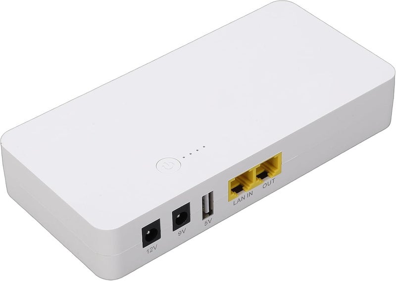 Zhjvihx 1 UPS مزود طاقة غير منقطع، بطارية احتياطية 8800mAh مع إخراج POE 24V DC 12V 9V 5V، لراوتر ومودم وكاميرا مراقبة وهاتف ذكي - Image 1