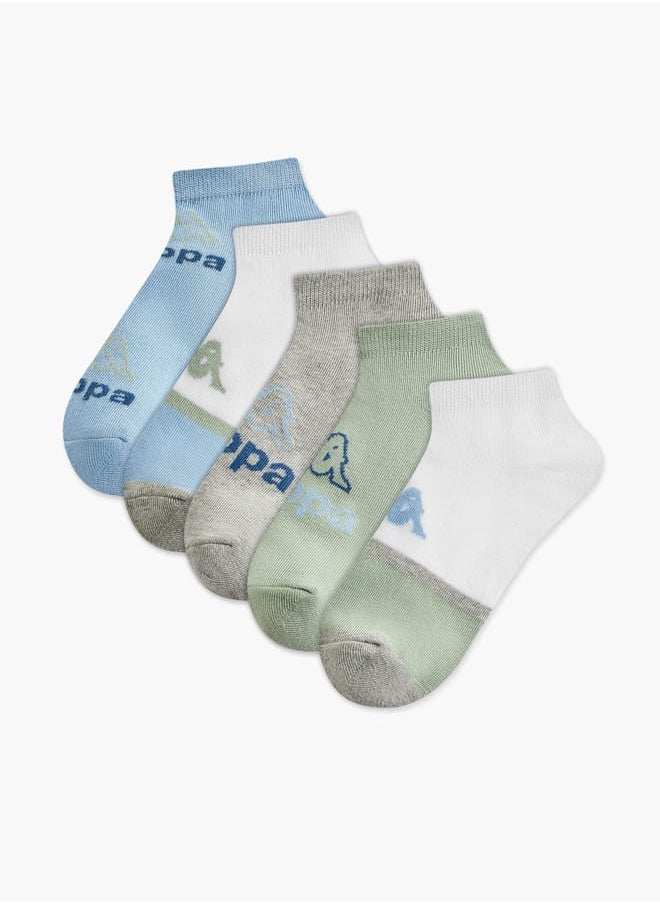 Kappa Boys Printed Ankle Length Socks - Set of 5  - Image 1