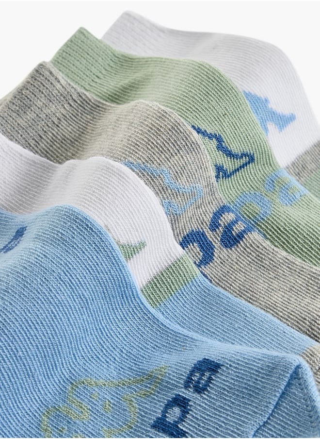 Kappa Boys Printed Ankle Length Socks - Set of 5  - Image 3