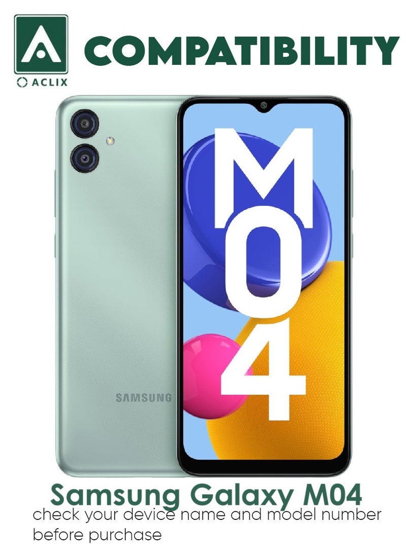 ACLIX 3 Pieces Antistatic ESD Dustproof Premium Quality High Definition Tempered Glass Screen Protector Designed For Samsung Galaxy M04 - Image 3