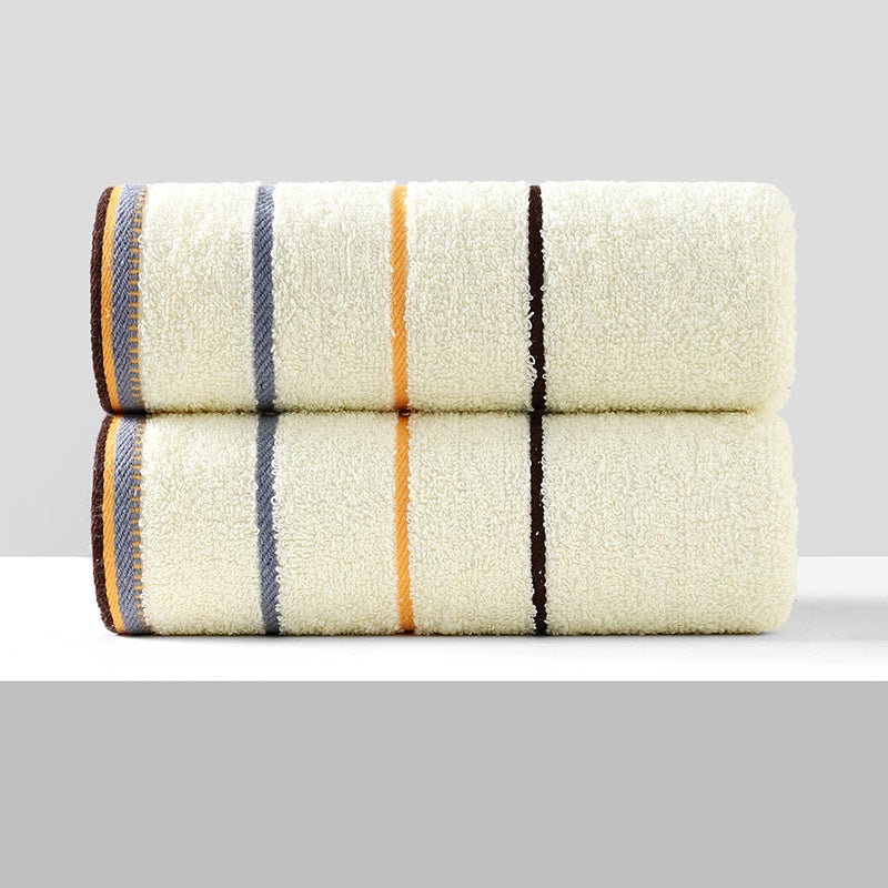 general Feifei Plaid Cotton Towel Soft Absorbent Hand Towel for Adults - Image 1