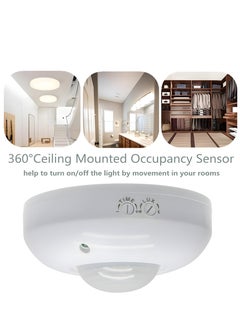 Next Life 360 Degree Ceiling Mount Occupancy Sensor, 110-240V PIR Motion Sensor Switch, High Sensitive Movement Detector Light Switch, Neutral Required(Max Detection Distance: 6 m)  - Image 2