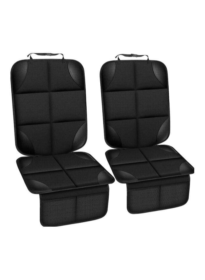 Set of 20 Microfiber Cleaning Cloths for Car and Kitchen, Multicolor 30x30cm & Car Seat Protector Cover, Waterproof Leather Car Seat Pad,2 Pack, Anti-slip Car Seat Cover with 2 Storage Pockets, Durable Scratchproof, Car Seat Protector for Baby and Pet, UniversalBundle - Image 3