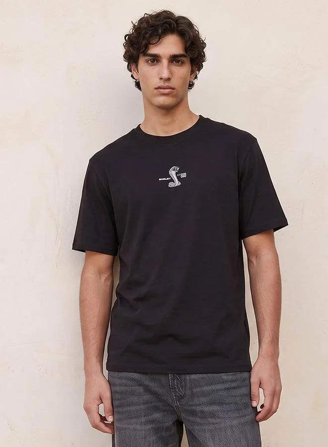 اس بي كاركترز Shelby American Regular Fit Cotton Crew Neck T-shirt