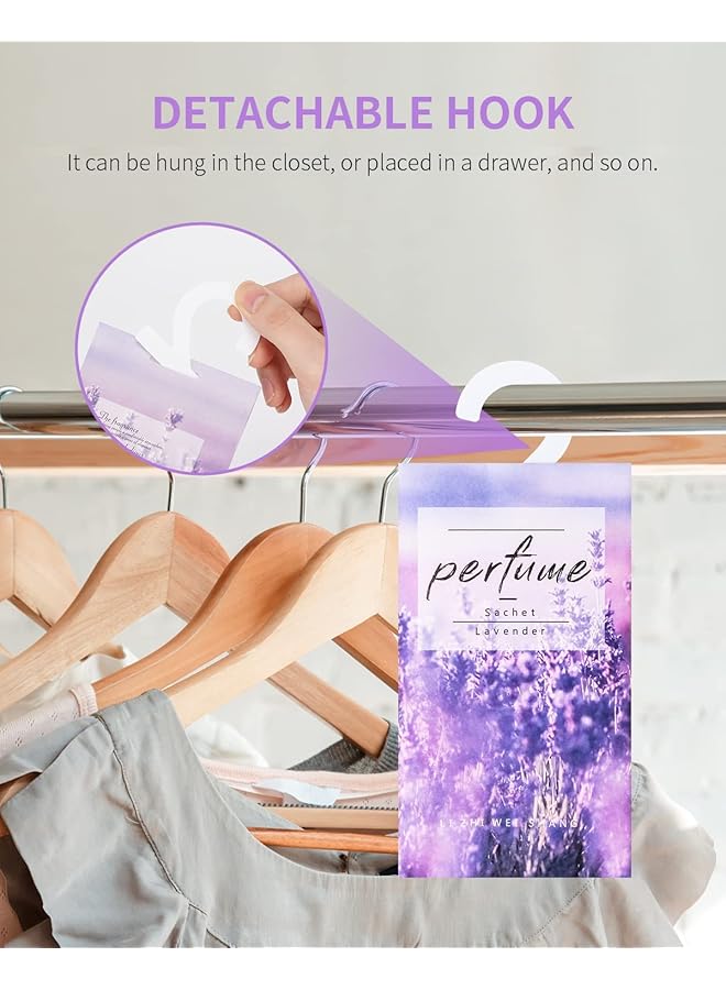 erorex Pack Scent Sachets Lavender Sachet Bags Air Freshener Hanging Closet Deodorizer Scented Room Fragrance Aroma Bag Suit For Locker Car Closet Gym Bag - Image 3