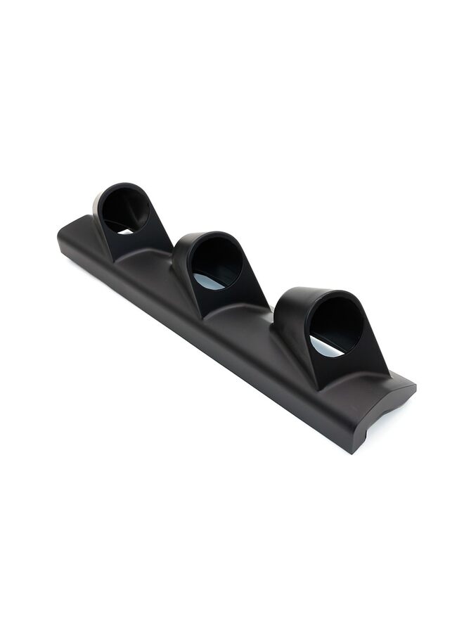 Universal Black Triple Pillar Gauge Pod - Fits Any Make/Model - Plastic - Mounts (3) 2-1/16" (52mm) Gauges to Vehicle's A-Pillar - Image 4