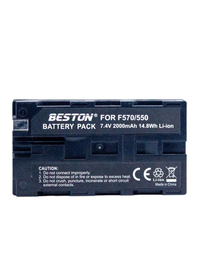 BESTON - Beston BST-NP-F550/NP-F570 Camera Battery (2600mAh, 7.4V) - Image 1