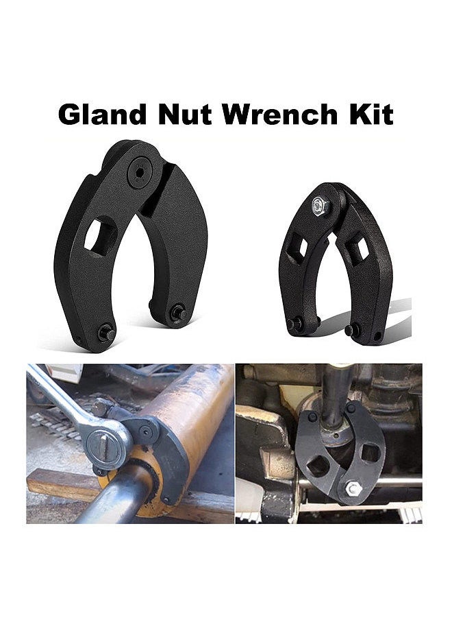 Generic - Adjustable Gland Nut Wrench Kit 1266 +7463 Spanner Tool Set for Hydraulic Cylinder - Image 1