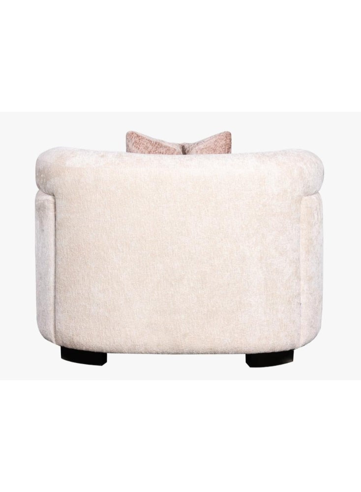 Miro Off-White Single Chair – Modern and Elegant Design with Dimensions 75x107x100 cm - Image 4