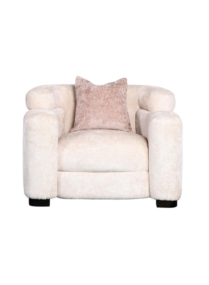 Miro Off-White Single Chair – Modern and Elegant Design with Dimensions 75x107x100 cm - Image 2