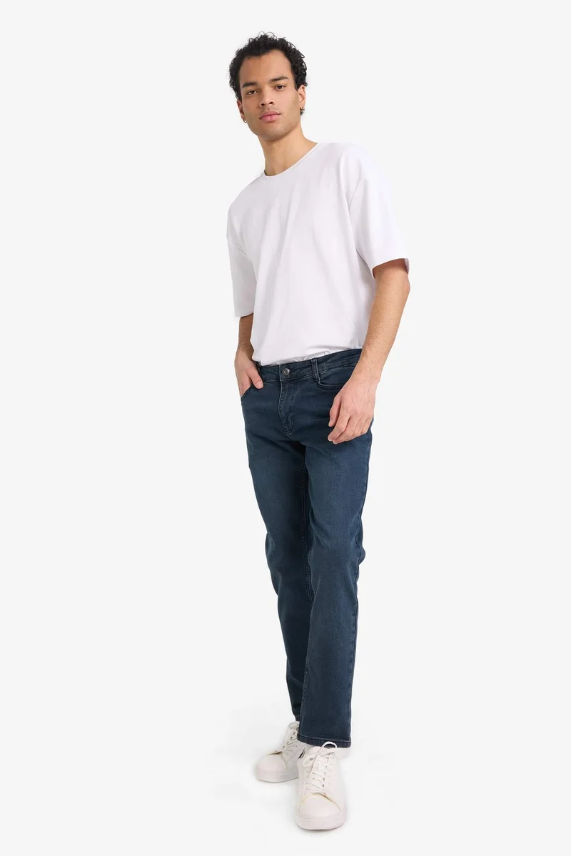 Defacto  Pedro Slim Fit Normal Waist Jeans for Men | Best Price UAE